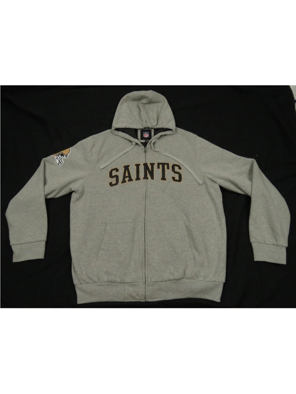 New Orleans Saints GIII Football NFL Hooded Full Zip Sweatshirt Jacket XXL